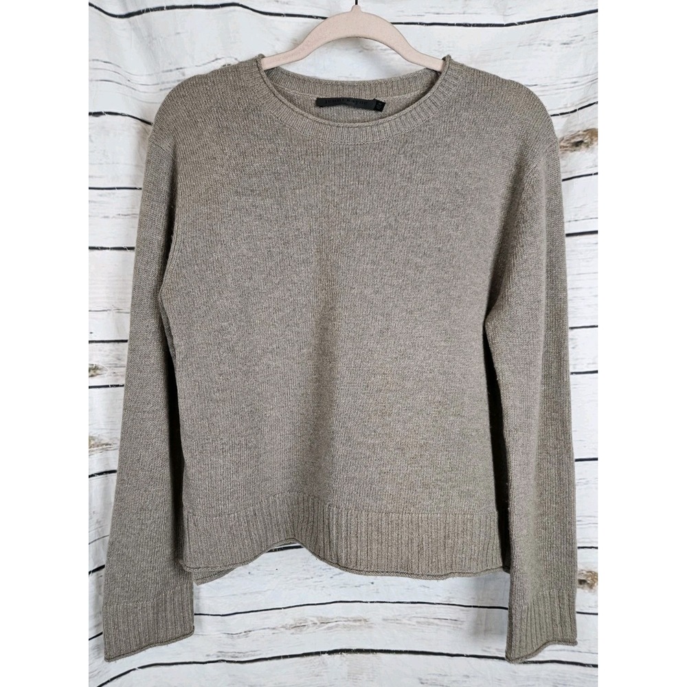 Jenni Kayne Brown Everyday Pullover Sweater Womens XS Wool Cashmere Blend